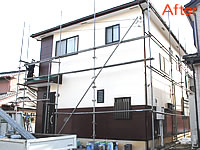川島町Ｋ様邸のかっこいいデザイン塗装